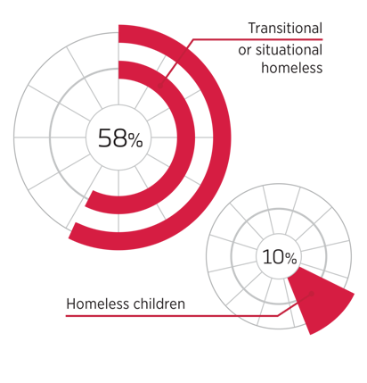Transitional homelessness diagram