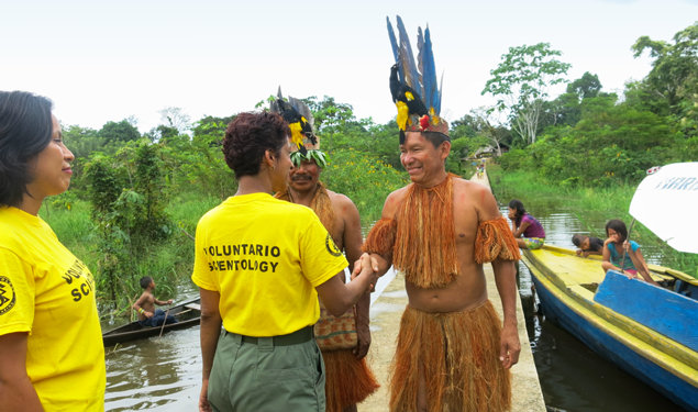 Scientology Volunteer Ministers meet with the indigenous tribal leader