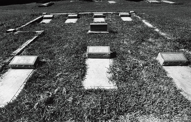 Graves of the seven Richardson children.